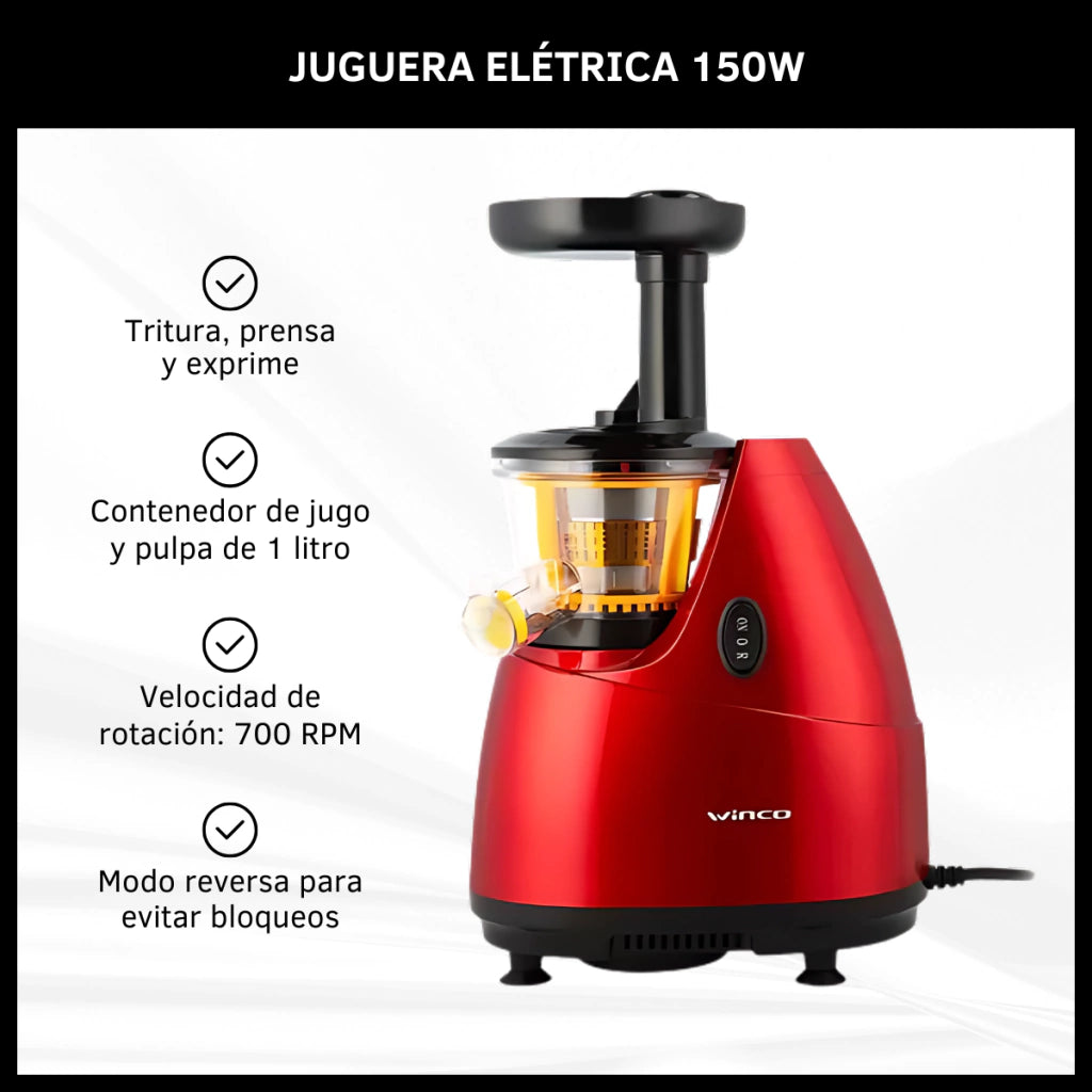 Juguera Eléctrica Exprimidor Extractor De Jugo 150w 1 Litro